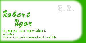robert ugor business card