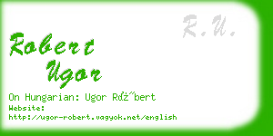robert ugor business card